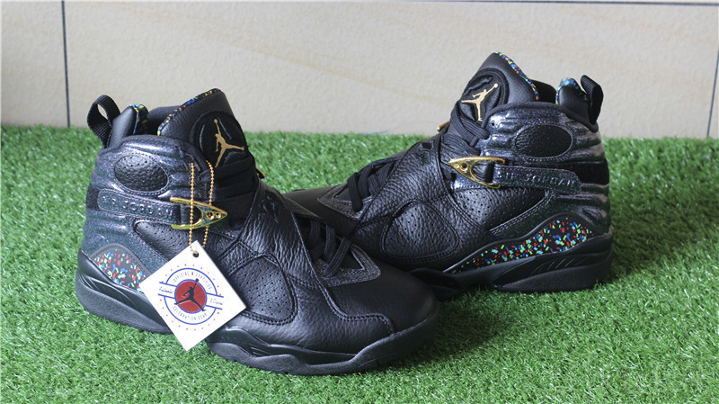 Authentic Air Jordan 8 Retro CHAMPIONSHIP PACK \"CONFETTI\" Cigar 8